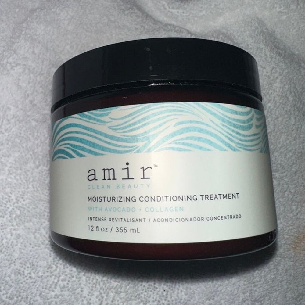 Amir Clean Beauty Moisturizing Conditioning Treatment Avocado Collagen 12oz Jar